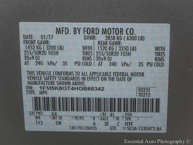 2017 Ford Explorer AWD Sport 4dr SUV